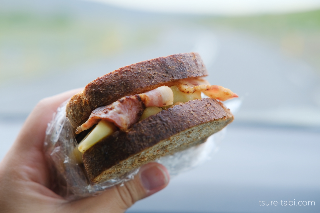 アイスランド　車内　昼食