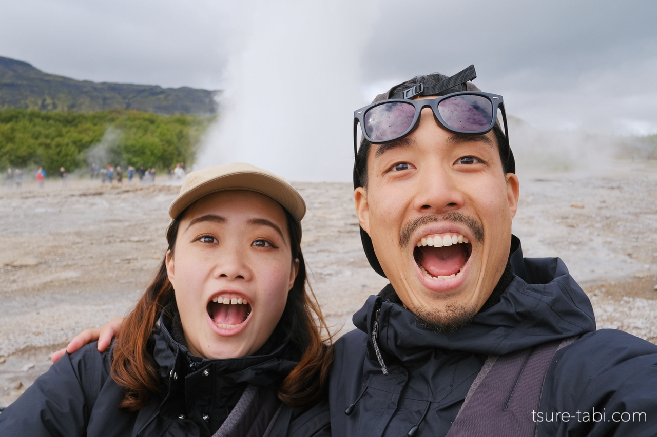 アイスランド　ストロックル間欠泉