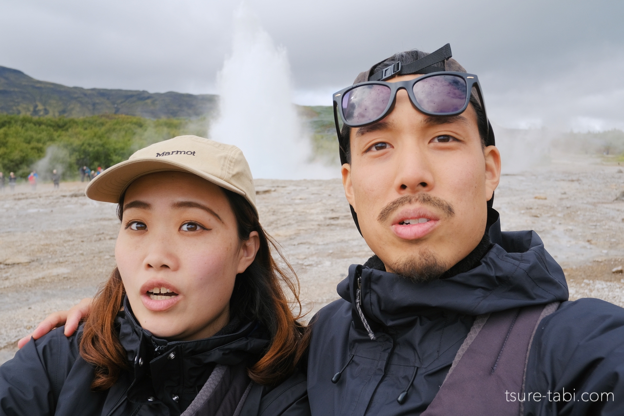 アイスランド　ストロックル間欠泉